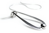 Sterling silver necklace hand crafted and available from Boo's Jewellery.