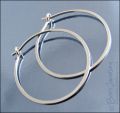 Simple Sterling silver loop earrings