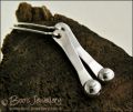 Sterling silver pebble earrings  - oops price!