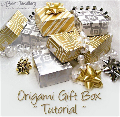 Tutorial to download - Origami gift box with separate lid