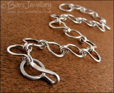 Sterling silver round link bracelet - made to order