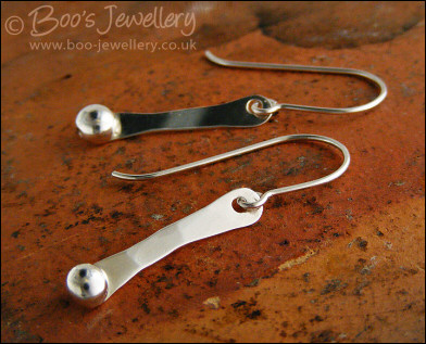 Sterling silver pebble earrings  - oops price!