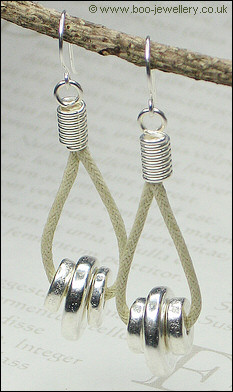 Greek silver washers with natural cotton