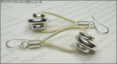 Greek silver washers with natural cotton