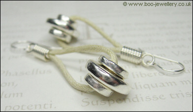 Greek silver washers with natural cotton